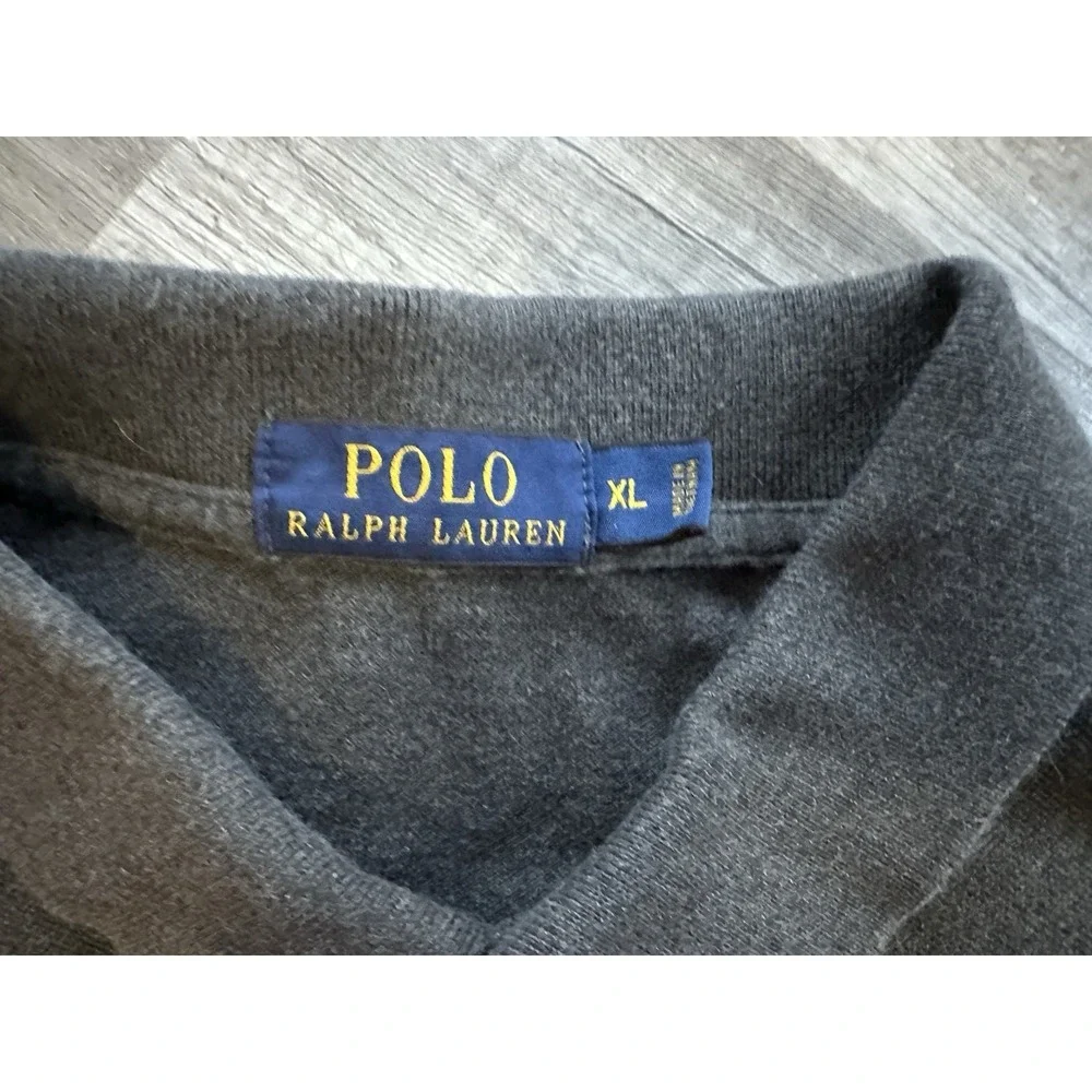 Polo‎ Ralph Lauren Men Gray Polo Shirt XL Short Sleeve Classic Fit Cotton Preppy